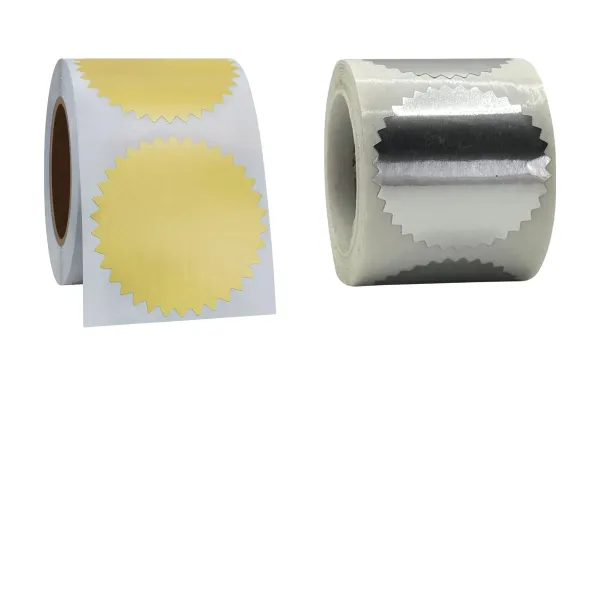 Gold Silver Seal Stickers