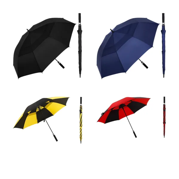 Vented Double Layer Auto Open Golf Umbrella