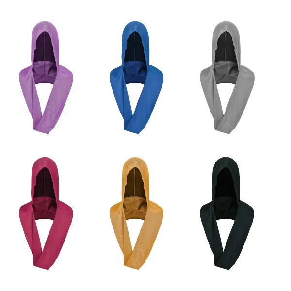 Hooded Ice-Fabric Instant Cooling Sun Towel