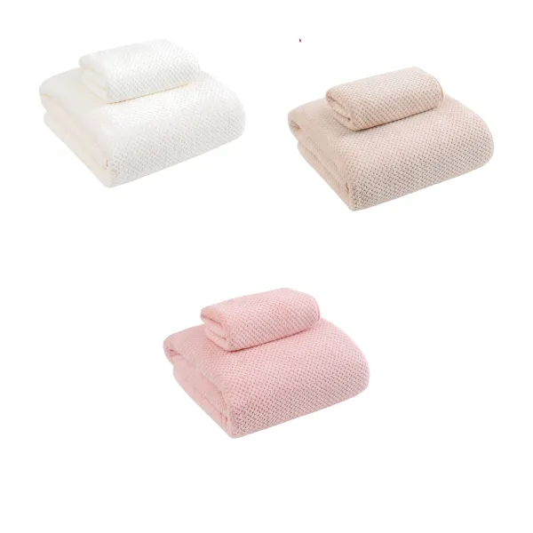 Antibacterial Coral Velvet Quick-Dry Bath Wrap