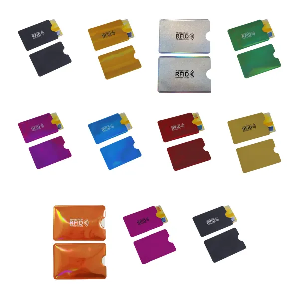 RFID-Blocking Slim Foil Shielding Card Sleeve Set