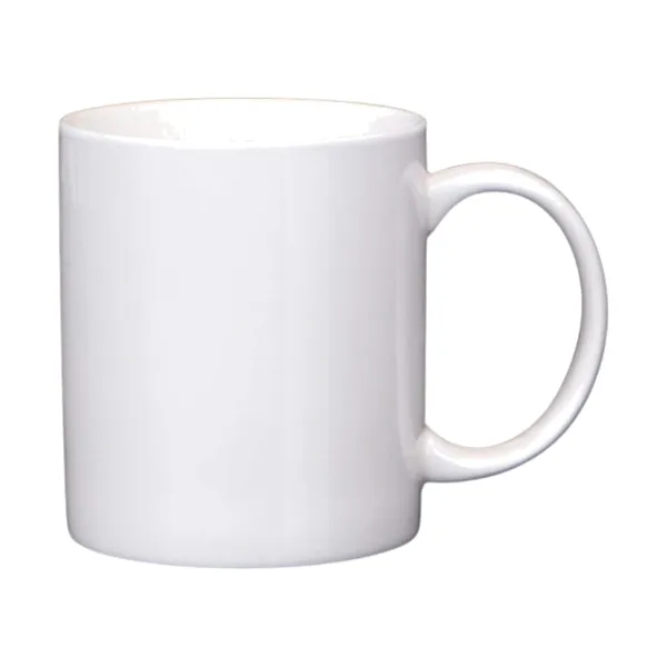 Classic 11 Oz White Ceramic Coffee Mug