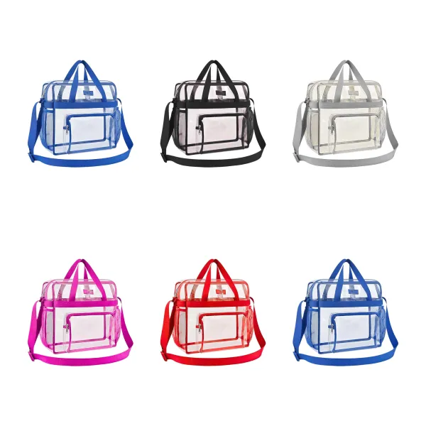 Stadium-Approved Clear PVC Security Event Tote Bag
