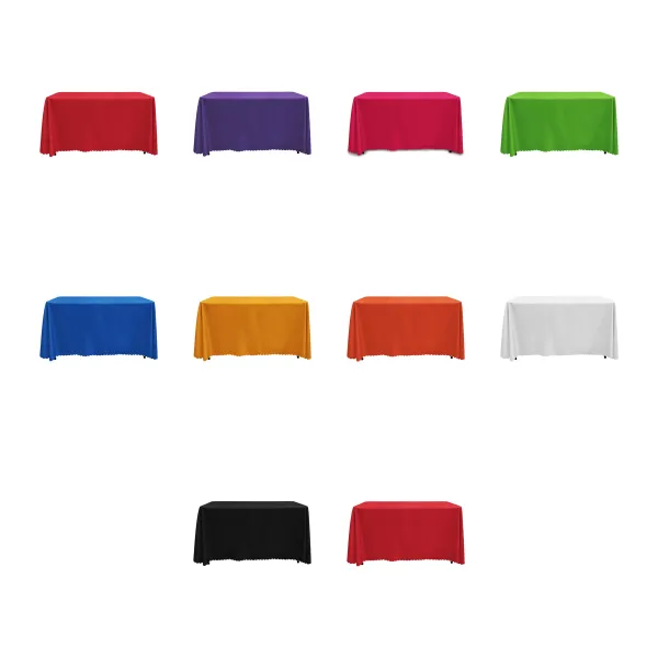 Convertible Polyester Draped Fitted Trade Show Table Throw