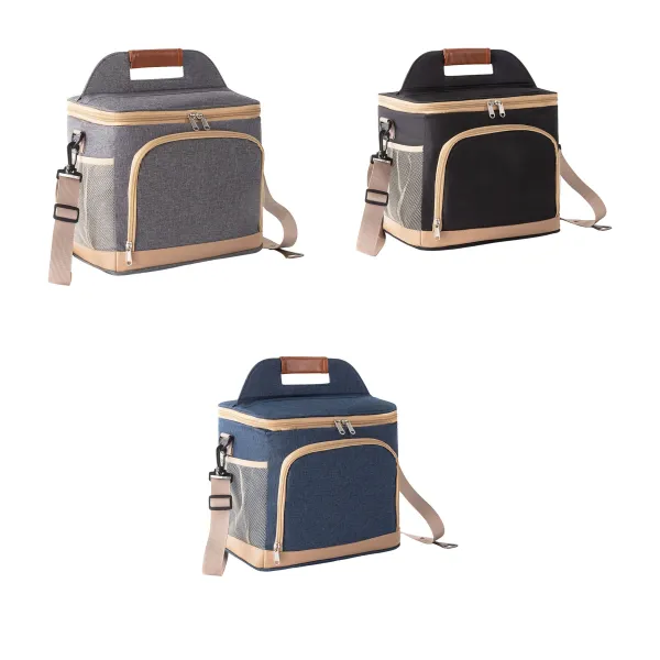 Large Oxford Insulated Multi-Compartment Lunch Cooler Bag