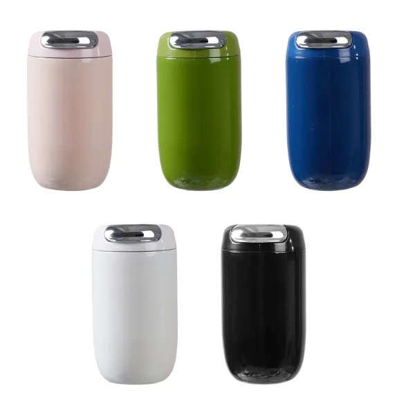 Egg-Shaped Stainless Steel Insulated Travel Mug