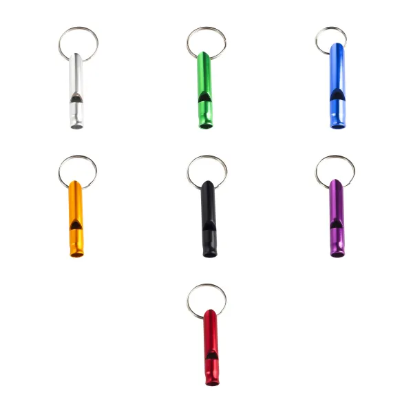 Compact Aluminum No-Moving-Parts Emergency Survival Whistle