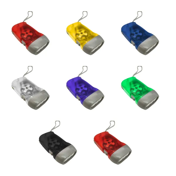 Self-Powered Hand-Crank No-Battery LED Flashlight