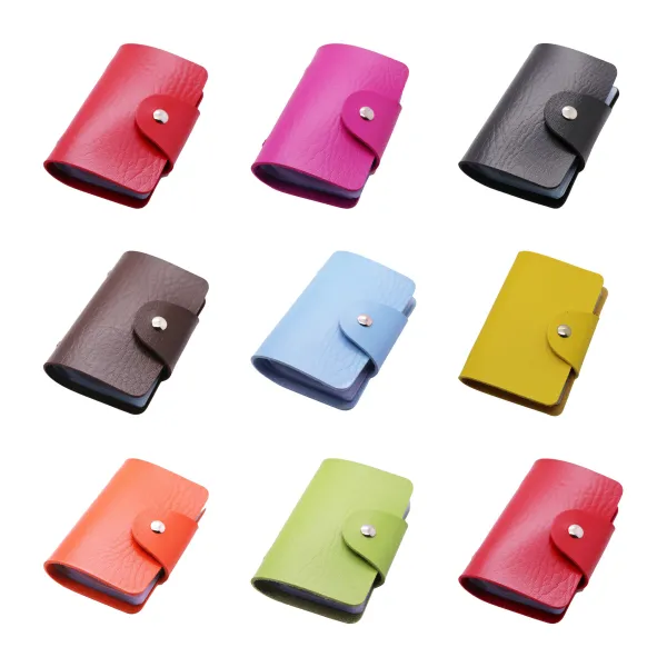 Elephant-Pattern Multi-Slot Slim Card Holder Wallet