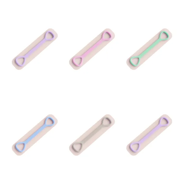 Looped Figure-Eight Silicone Resistance Exercise Band
