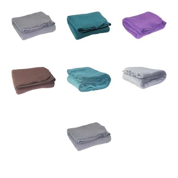 Double-Sided Fleece Reversible Yoga Meditation Blanket
