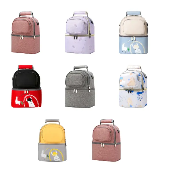 Lined Oxford Insulated Breast Milk Cooler Travel Bag