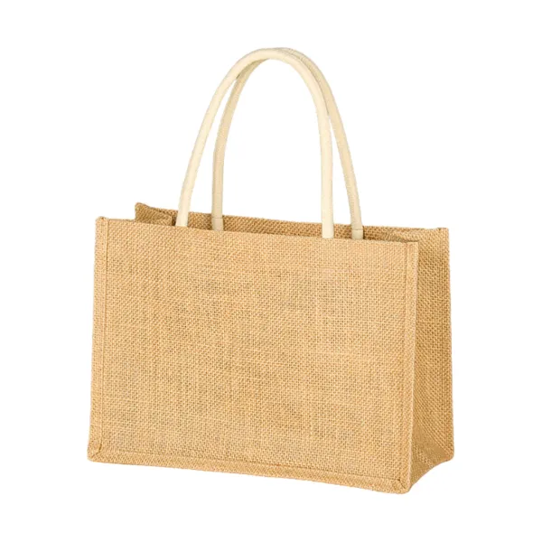 Bleached Jute Butterfly Natural Reusable Shopping Tote