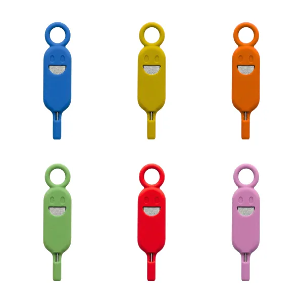 Smiley-Shaped Silicone SIM Card Holder Case