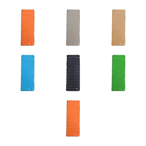 Built-In Foot Pump Nylon Inflatable Camping Sleep Mat