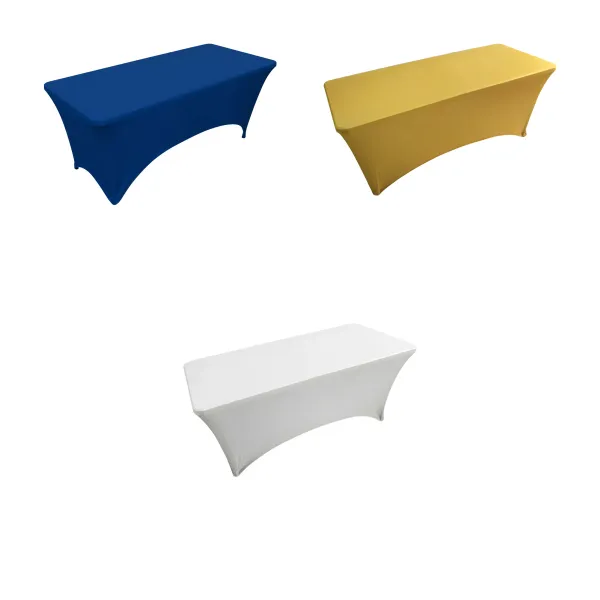 Leg-Pocket Wrinkle-Resistant 6' Fitted Table Cover