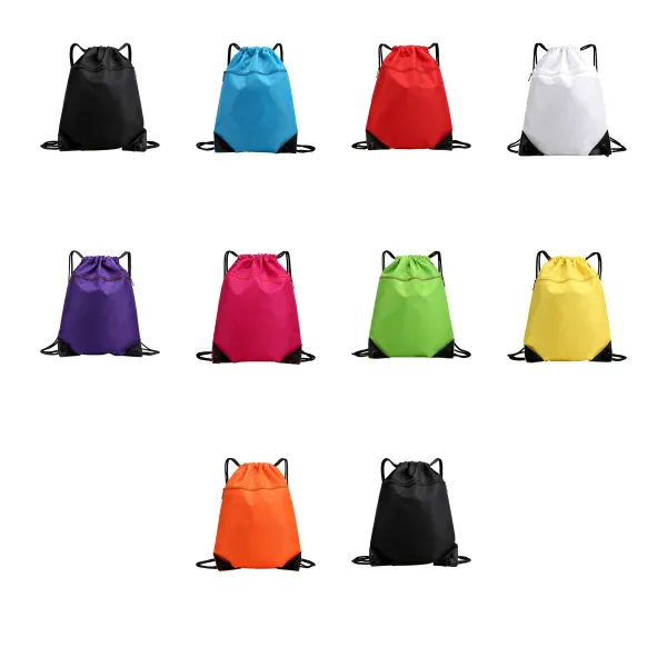 Roomy-Compartment Waterproof Oxford Drawstring Sports Backpack