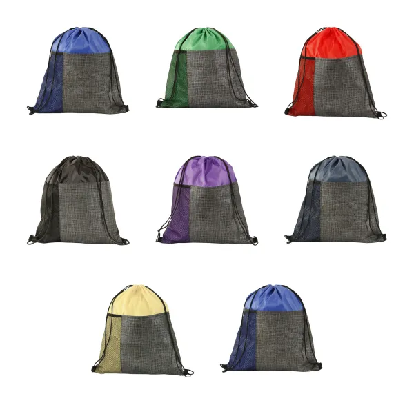 Bottle-Pocket 210D Polyester Drawstring Sports Pack