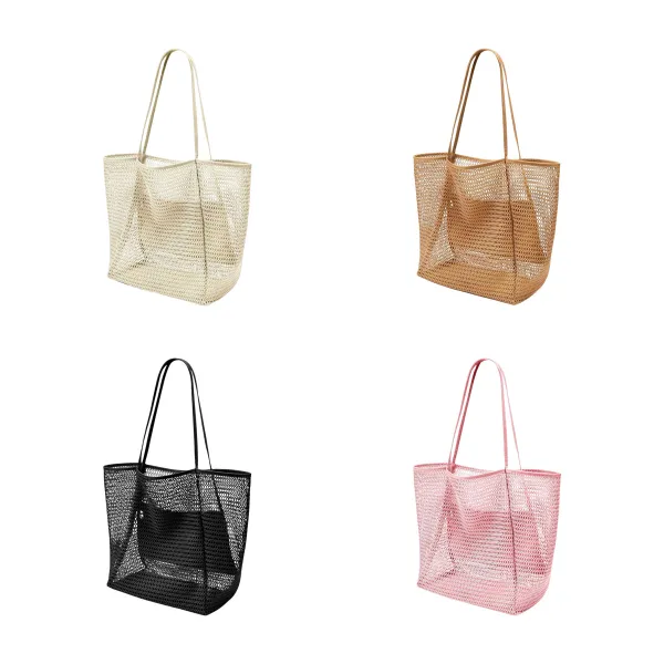 Sand-Sifting Breathable Mesh Beach Gear Storage Bag