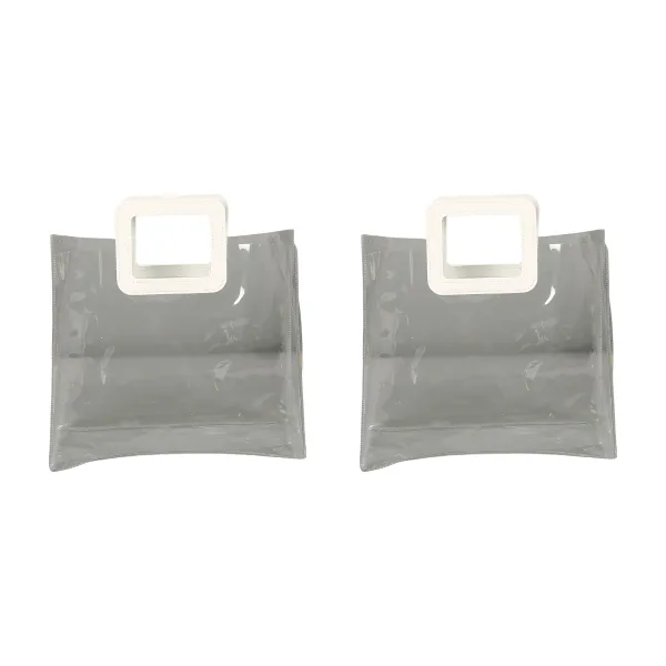 Square-Handle Holographic PVC Laser Tote Bag