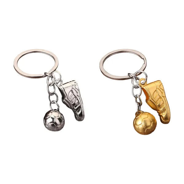 Mini-Cleat Soccer Shoe Metal Keychain Charm