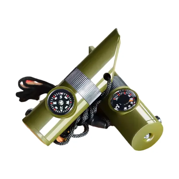 All-In-One Survival Whistle Compass Thermometer Tool