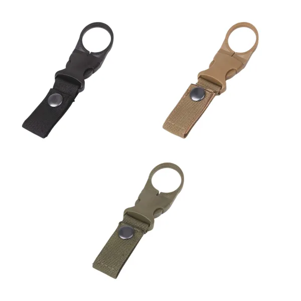Hands-Free Nylon Water Bottle Carry Clip Holder