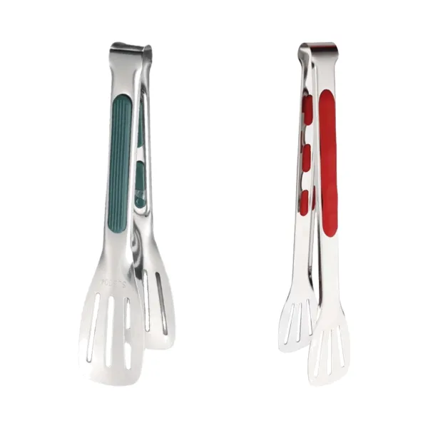 Sure-Grip Stainless Steel BBQ Grill Tongs Tool