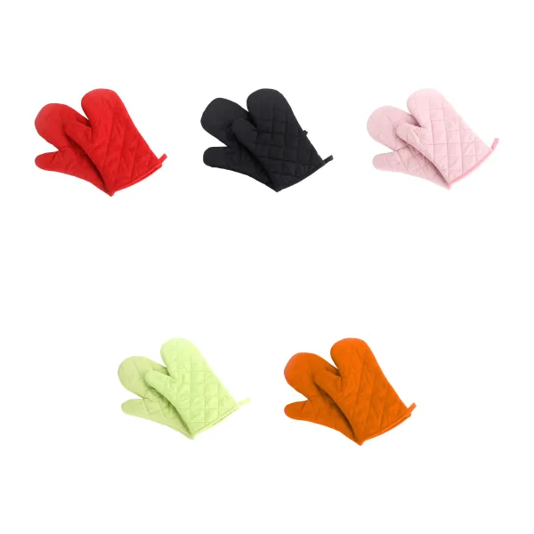Quilted Insulated Heat Resistant Oven Glove Pair