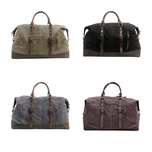 Roomy-Carry Canvas Weekender Duffel Overnight Bag