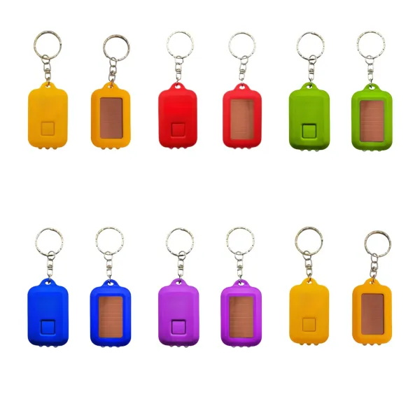 Sun-Powered Solar LED Keychain Flashlight Torch