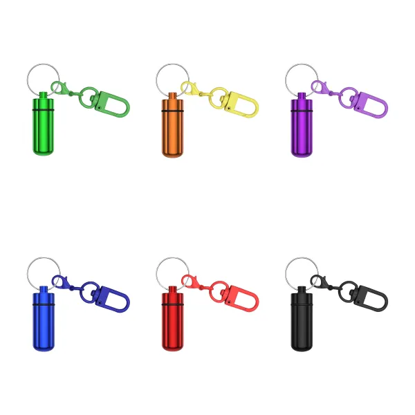 Moisture-Seal Waterproof Aluminum Pill Key Case