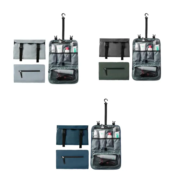 Hang-Ready Polyester Hanging Travel Toiletry Bag