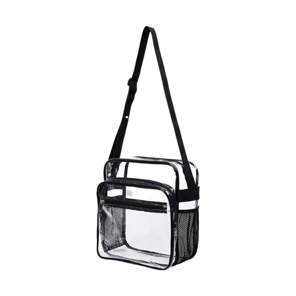 Security-Approved Clear PVC Stadium Crossbody Bag
