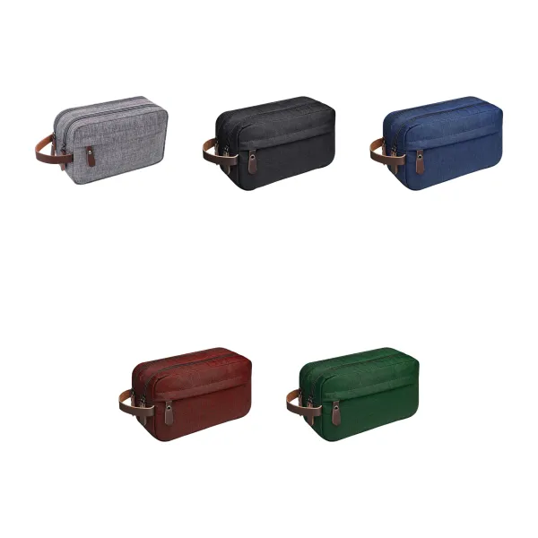 Wide-Opening Large Capacity Oxford Toiletry Kit