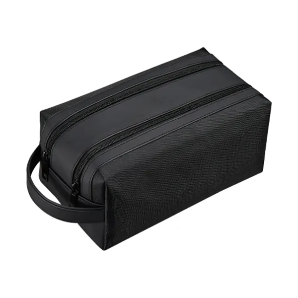 Dual-Zip Nylon Wet Dry Wash Organizer Bag