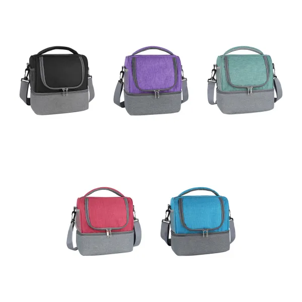 Two-Layer Insulated Crossbody Cooler Lunch Bag