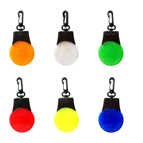 Rotating-Clip LED Reflective Safety Keychain Light