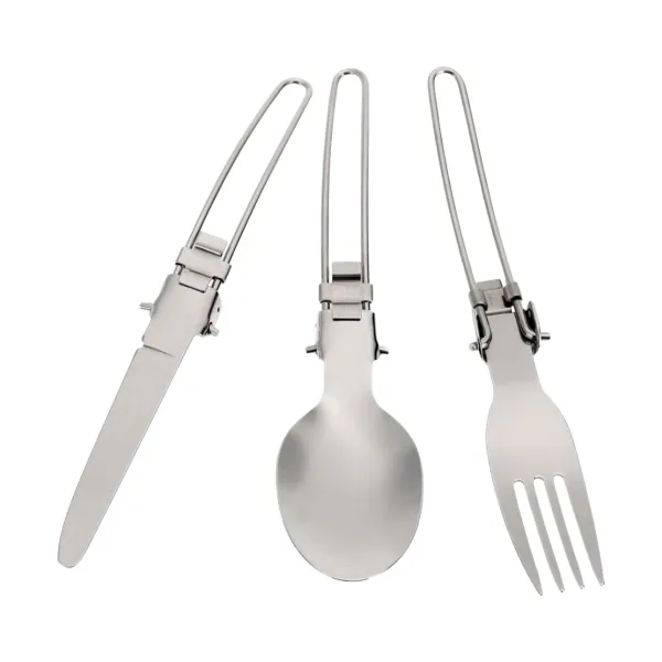 Case-Pack Foldable Stainless Steel Utensil Set