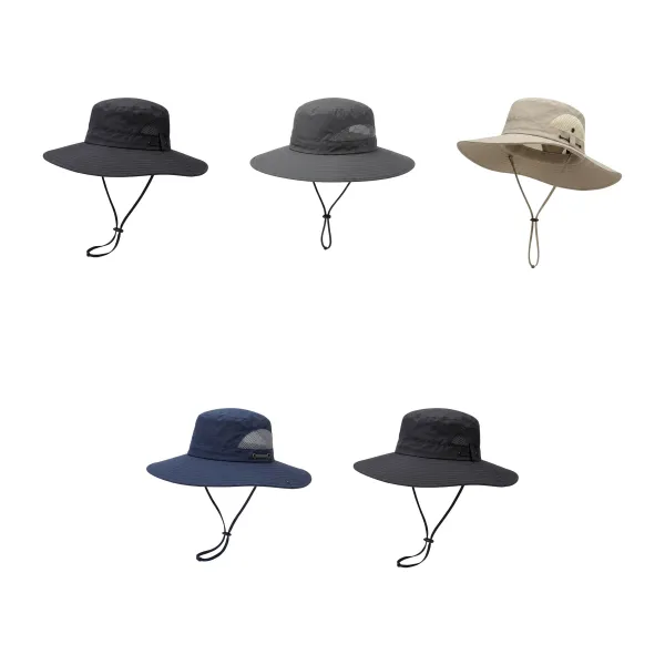 Neck-Shade Wide Brim UV Sun Hat Chin Strap