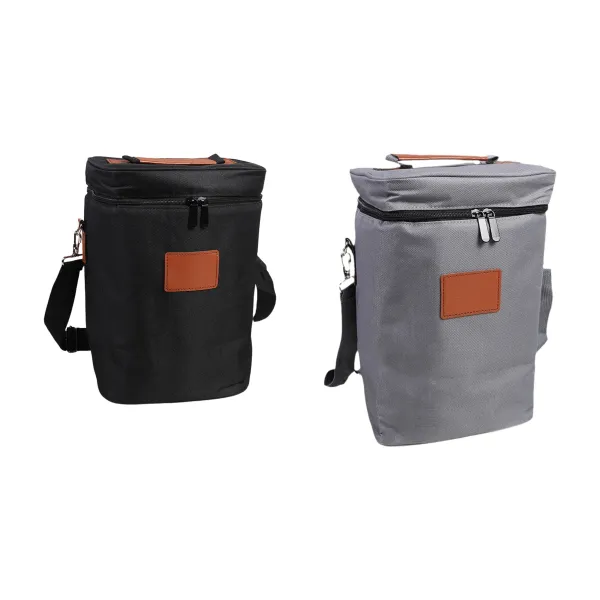 Divider-Built Insulated Wine Bottle Picnic Carrier