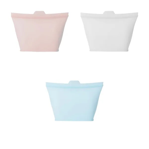 Leak-Sealed Reusable Silicone Food Storage Bags