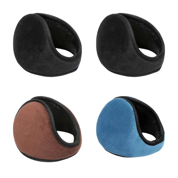 Fold-Flat Thermal Plush Ear Warmers Muffs