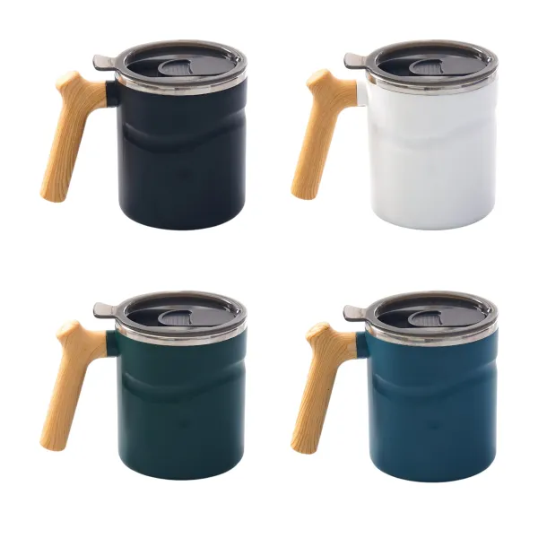 Ergonomic-Handle Handled Stainless Travel Mug Cup