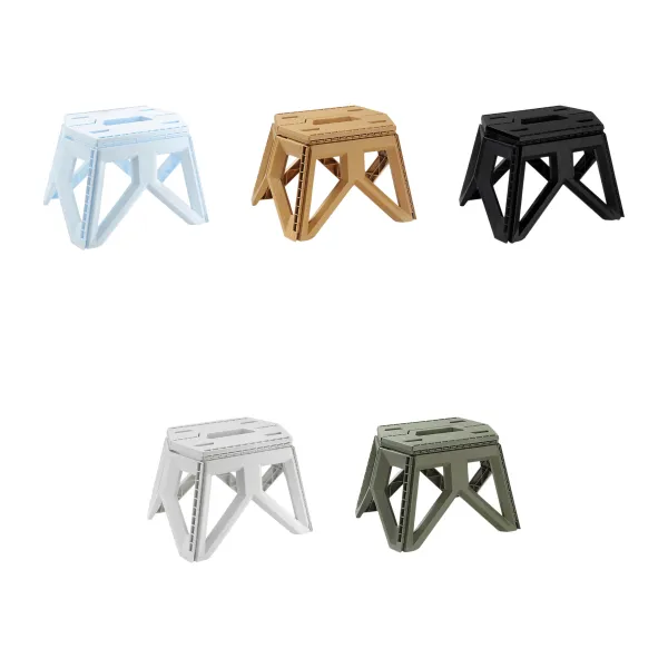 One-Motion Lightweight Folding Camp Stool Seat