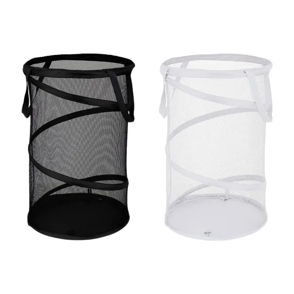 Woven-Design Household Laundry Storage Basket Hamper