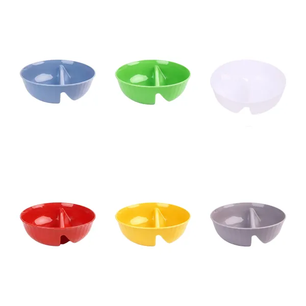Two-Section Two Section Dry Wet Snack Bowl Dish