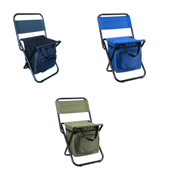 Steel-Frame Folding Ice Fishing Camp Chair