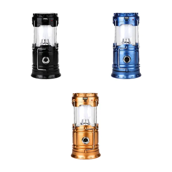 Hook-Hang Collapsible COB Camping Lantern Light