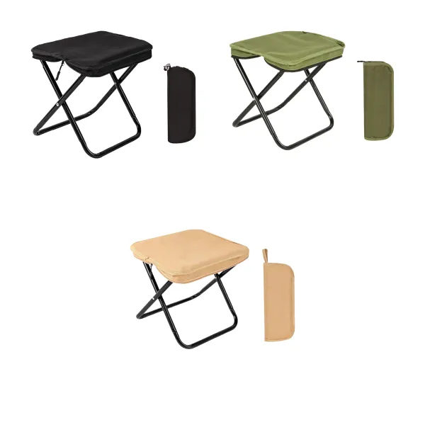 Rust-Resistant Rapid Fold Carbon Steel Camp Stool